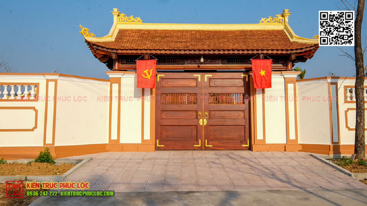 Cổng nhà thờ họ là cổng của nơi thờ cúng tổ tiên, ông bà