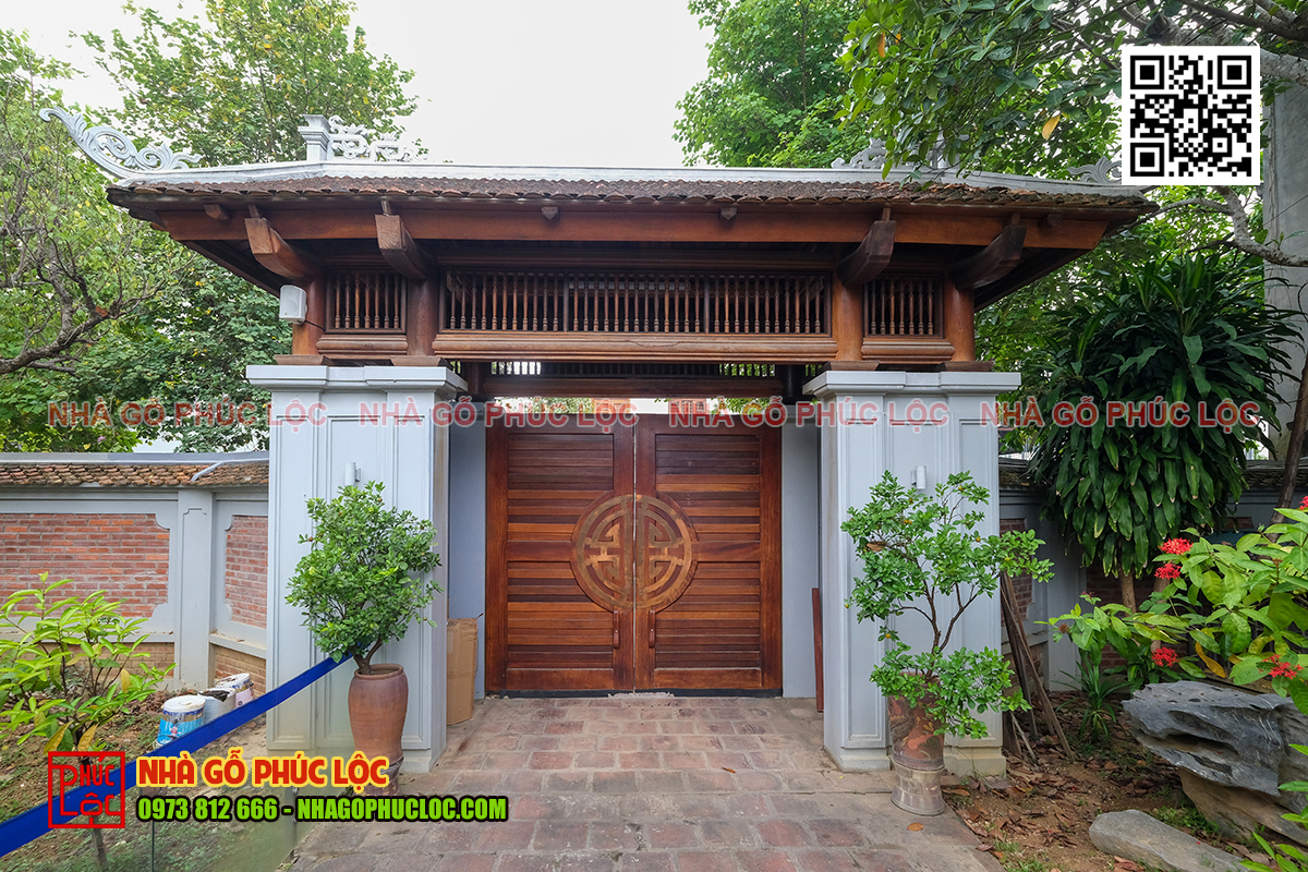 Cổng từ đường thể hiện ý nghĩa về phong thuỷ